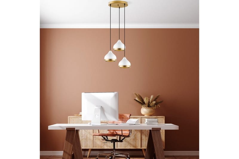 Kattovalaisin Soodni Kolme Ympyrää Valkoinen - Valkoinen - Valaistus - Sisävalaistus & lamput - Erikoisvalaisin - Riisipaperivalaisin