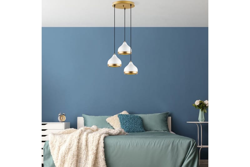 Kattovalaisin Soodni Kolme Ympyrää Valkoinen - Valkoinen - Valaistus - Sisävalaistus & lamput - Erikoisvalaisin - Riisipaperivalaisin