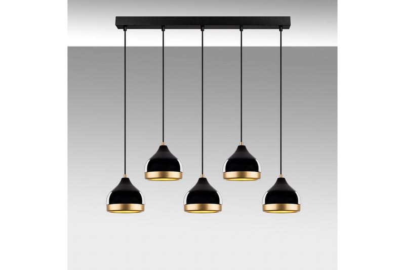 Kattovalaisin Soodni Viisi Vaakasuora Musta - Musta - Valaistus - Sisävalaistus & lamput - Erikoisvalaisin - Riisipaperivalaisin