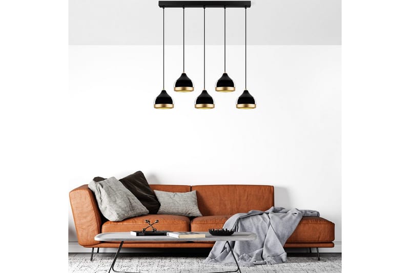 Kattovalaisin Soodni Viisi Vaakasuora Musta - Musta - Valaistus - Sisävalaistus & lamput - Erikoisvalaisin - Riisipaperivalaisin