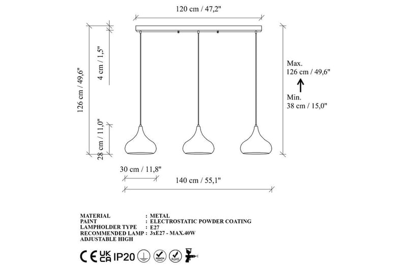 Kattovalaisin Sorna Musta - Musta - Valaistus - Sisävalaistus & lamput - Erikoisvalaisin - Riisipaperivalaisin