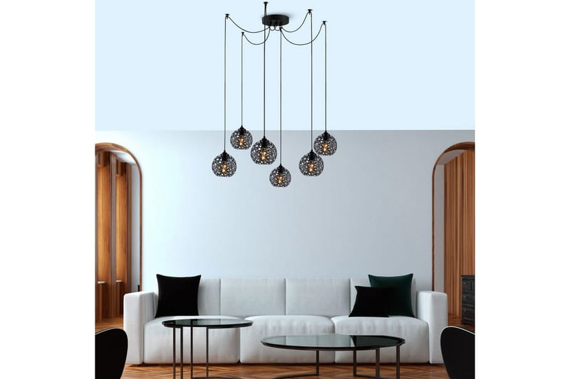 Kattovalaisin Sourab Brilo Musta - Musta - Valaistus - Sisävalaistus & lamput - Erikoisvalaisin - Riisipaperivalaisin