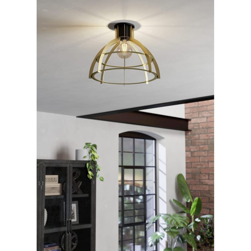 Kattovalaisin Stillington - Musta/Kulta - Valaistus - Sisävalaistus & lamput - Erikoisvalaisin - Tiffanylamppu