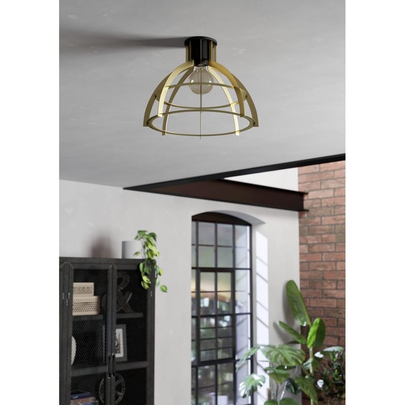 Kattovalaisin Stillington - Musta/Kulta - Valaistus - Sisävalaistus & lamput - Erikoisvalaisin - Tiffanylamppu