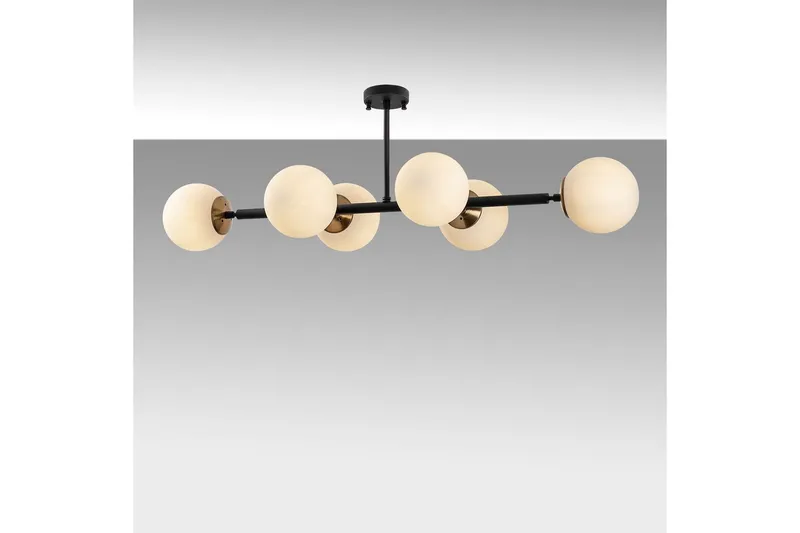 Kattovalaisin Subin Litteä Musta / Kermanvärinen - Musta / Kermanvärinen - Valaistus - Sisävalaistus & lamput - Erikoisvalaisin - Riisipaperivalaisin