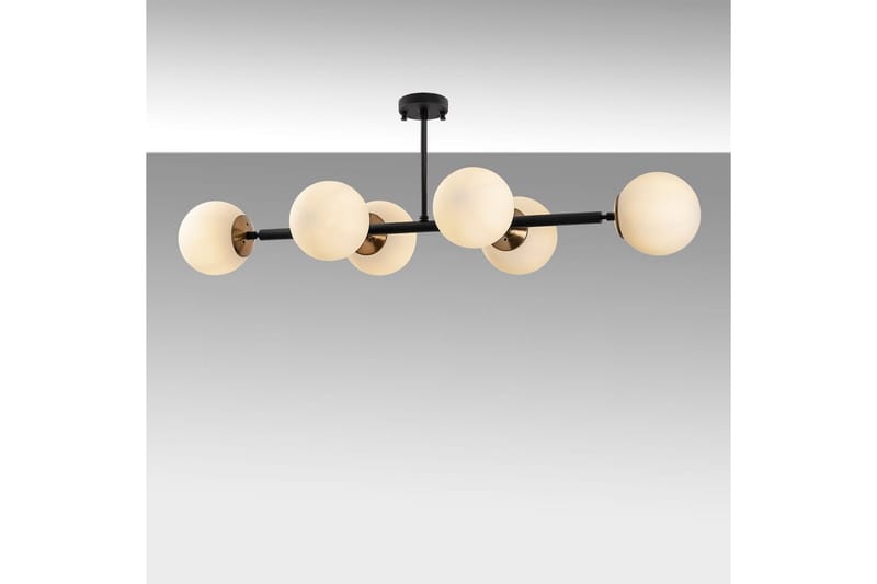 Kattovalaisin Subin Litteä Musta / Kermanvärinen - Musta / Kermanvärinen - Valaistus - Sisävalaistus & lamput - Erikoisvalaisin - Riisipaperivalaisin