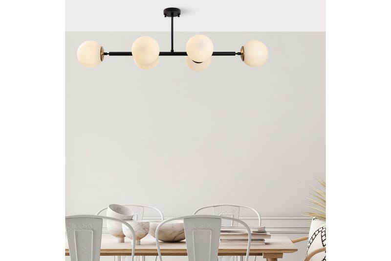 Kattovalaisin Subin Litteä Musta / Kermanvärinen - Musta / Kermanvärinen - Valaistus - Sisävalaistus & lamput - Erikoisvalaisin - Riisipaperivalaisin