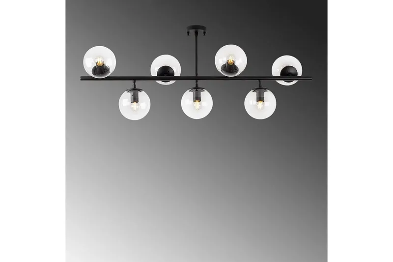 Kattovalaisin Subin Litteä Musta / Läpinäkyvä - Musta / Läpinäkyvä - Valaistus - Sisävalaistus & lamput - Erikoisvalaisin - Tiffanylamppu