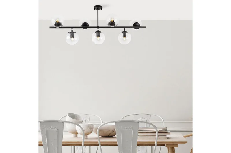 Kattovalaisin Subin Litteä Musta / Läpinäkyvä - Musta / Läpinäkyvä - Valaistus - Sisävalaistus & lamput - Erikoisvalaisin - Tiffanylamppu