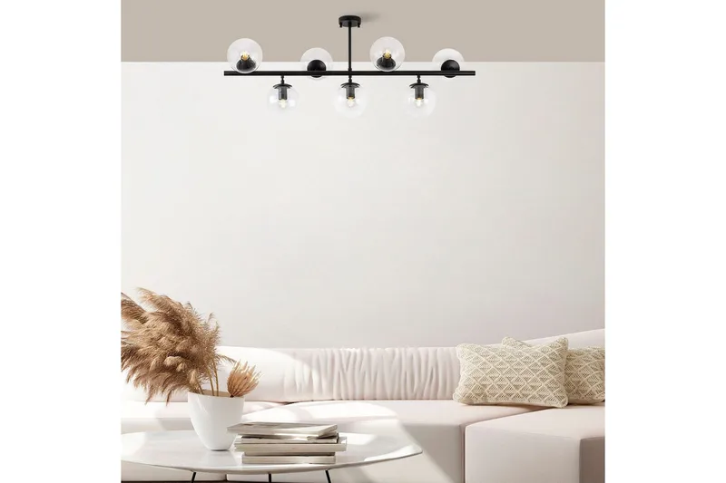 Kattovalaisin Subin Litteä Musta / Läpinäkyvä - Musta / Läpinäkyvä - Valaistus - Sisävalaistus & lamput - Erikoisvalaisin - Tiffanylamppu