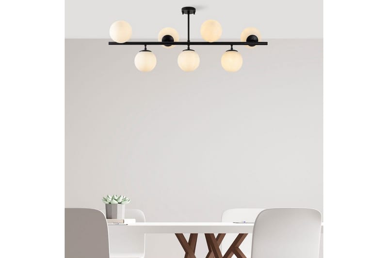 Kattovalaisin Subin Litteä Musta / Valkoinen - Musta / Valkoinen - Valaistus - Sisävalaistus & lamput - Erikoisvalaisin - Riisipaperivalaisin