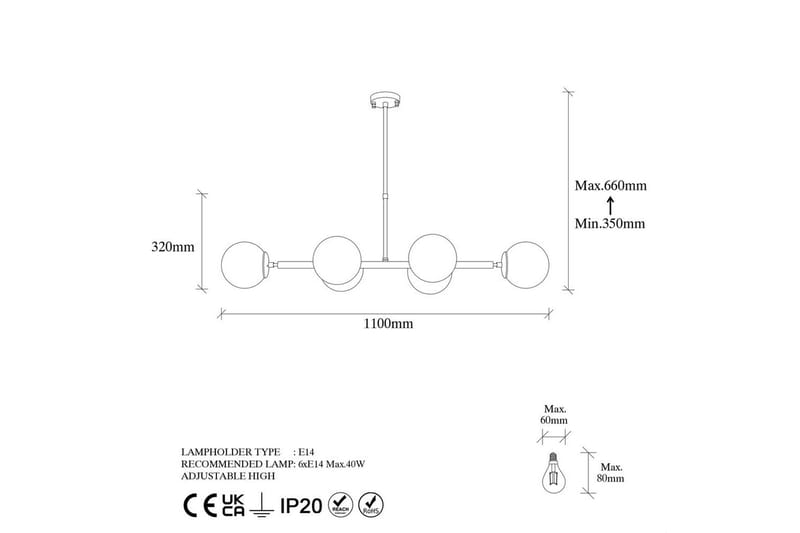 Kattovalaisin Subin Vintage 110 x 40 x 66 cm - 110 x 40 x 66 cm - Valaistus - Sisävalaistus & lamput - Erikoisvalaisin - Riisipaperivalaisin