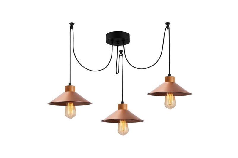 Kattovalaisin Sudalwani Kupari - Kupari - Valaistus - Sisävalaistus & lamput - Erikoisvalaisin - Riisipaperivalaisin