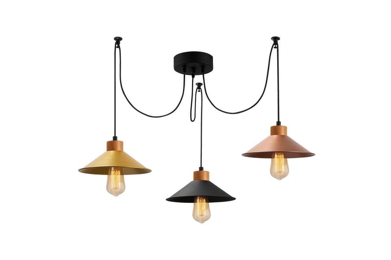 Kattovalaisin Sudalwani Kupari / Musta / Kulta - Kupari / Musta / Kulta - Valaistus - Sisävalaistus & lamput - Erikoisvalaisin - Riisipaperivalaisin