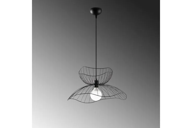 Kattovalaisin Sudaskey Musta - Musta - Valaistus - Sisävalaistus & lamput - Erikoisvalaisin - Riisipaperivalaisin