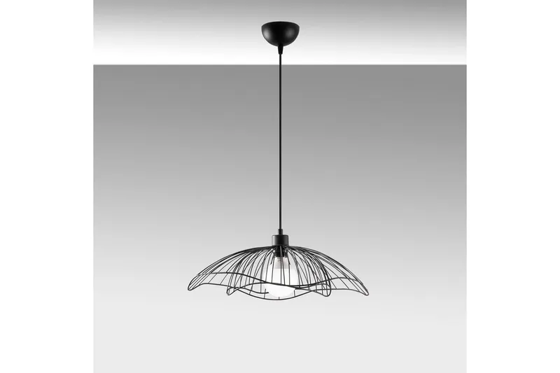 Kattovalaisin Sudaskey Musta - Musta - Valaistus - Sisävalaistus & lamput - Erikoisvalaisin - Riisipaperivalaisin