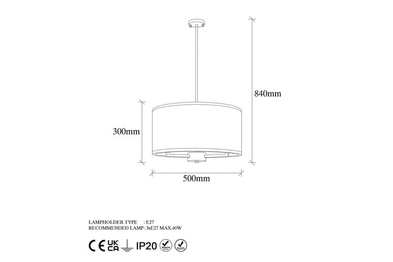 Kattovalaisin Talra Vintage - 50 x 50 x 84 cm - Valaistus - Sisävalaistus & lamput - Erikoisvalaisin - Riisipaperivalaisin