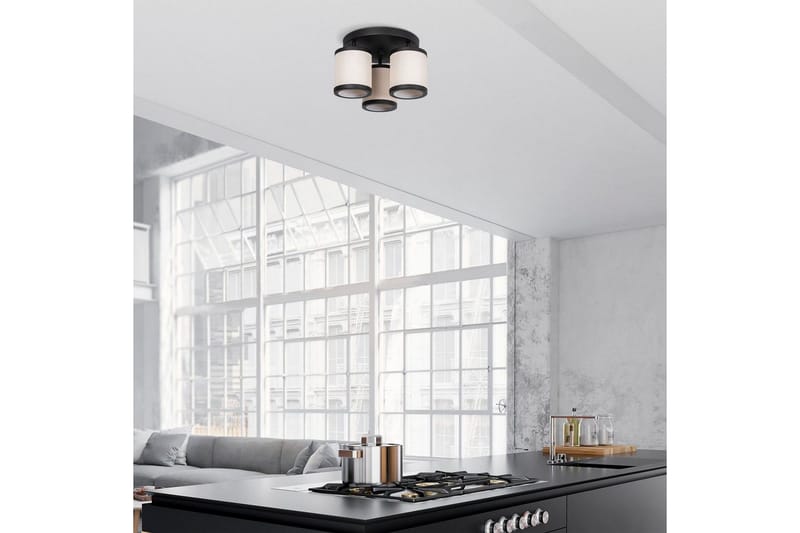Kattovalaisin Talrayo Musta / Valkoinen - Musta / Valkoinen - Valaistus - Sisävalaistus & lamput - Erikoisvalaisin - Tiffanylamppu