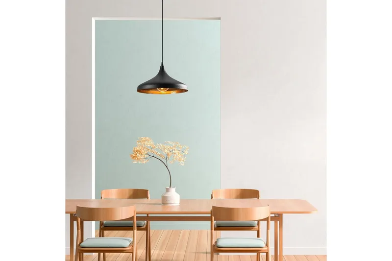 Kattovalaisin Thela Iso Musta - Musta - Valaistus - Sisävalaistus & lamput - Erikoisvalaisin - Riisipaperivalaisin