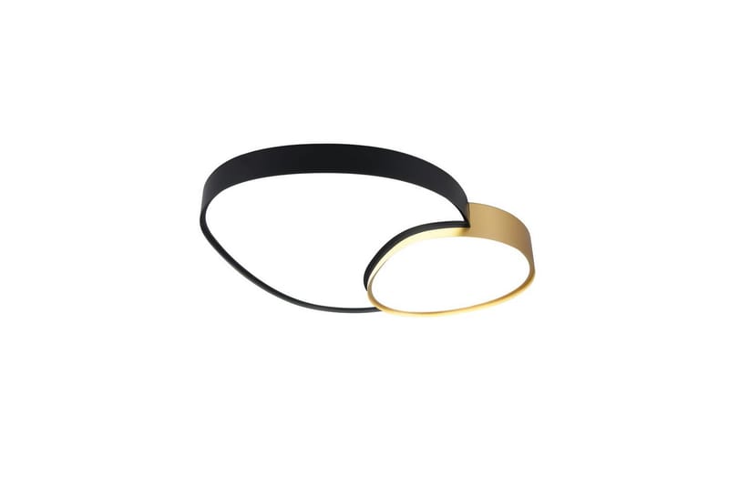 Kattovalaisin TRIO Rise 77 cm, Musta/kulta - 77 cm, Musta/kulta - Valaistus - Sisävalaistus & lamput - Erikoisvalaisin - Tiffanylamppu