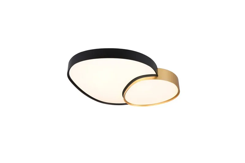 Kattovalaisin TRIO Rise 77 cm, Musta/kulta - 77 cm, Musta/kulta - Valaistus - Sisävalaistus & lamput - Erikoisvalaisin - Tiffanylamppu