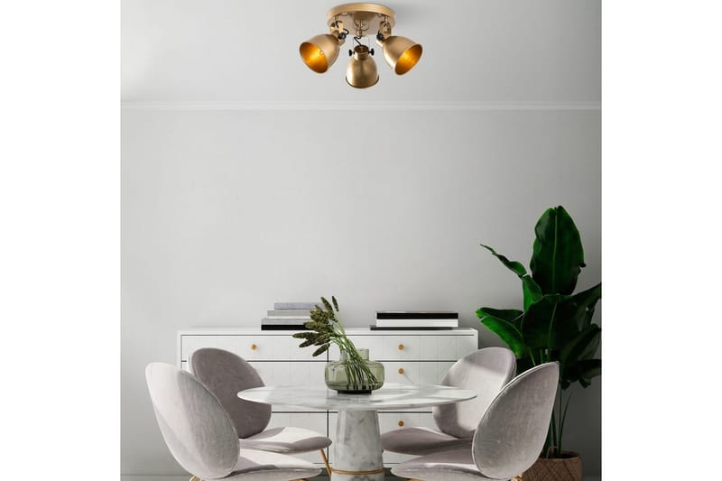 Kattovalaisin Tyka Kulta - Kulta - Valaistus - Sisävalaistus & lamput - Erikoisvalaisin - Tiffanylamppu