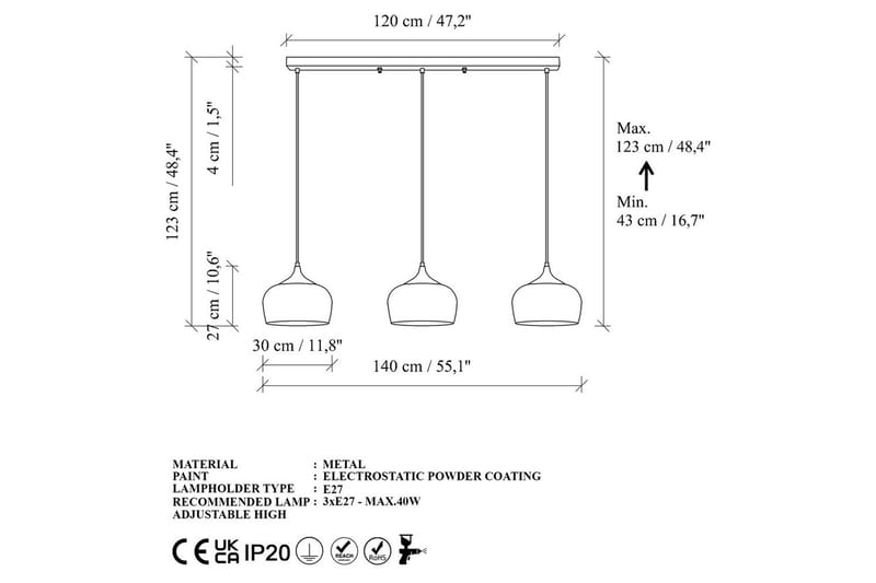 Kattovalaisin Valen Musta - Musta - Valaistus - Sisävalaistus & lamput - Erikoisvalaisin - Riisipaperivalaisin