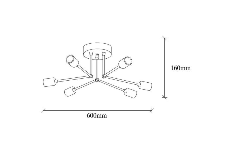 Kattovalaisin Vilsa Musta - Musta - Valaistus - Sisävalaistus & lamput - Erikoisvalaisin - Tiffanylamppu