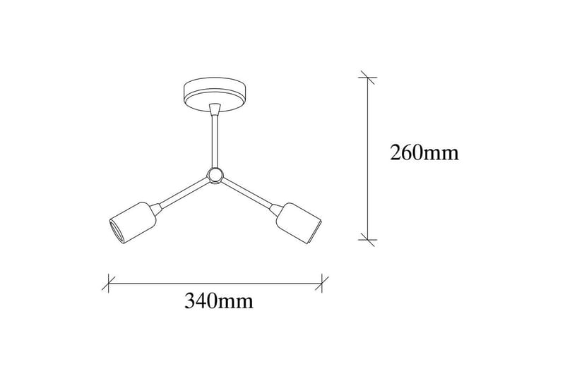 Kattovalaisin Vilsa Musta - Musta - Valaistus - Sisävalaistus & lamput - Erikoisvalaisin - Tiffanylamppu