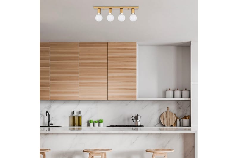 Kattovalaisin Wostra Kulta - Kulta - Valaistus - Sisävalaistus & lamput - Erikoisvalaisin - Tiffanylamppu