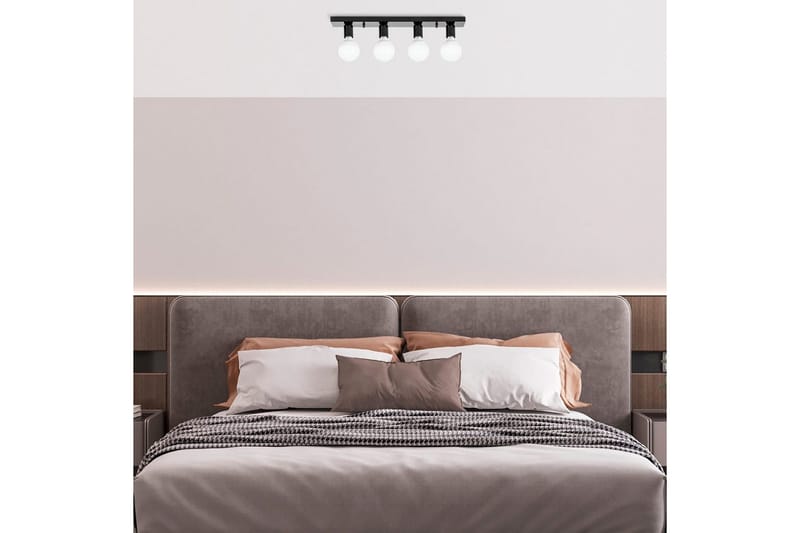 Kattovalaisin Wostra Musta / Valkoinen - Musta / Valkoinen - Valaistus - Sisävalaistus & lamput - Erikoisvalaisin - Tiffanylamppu