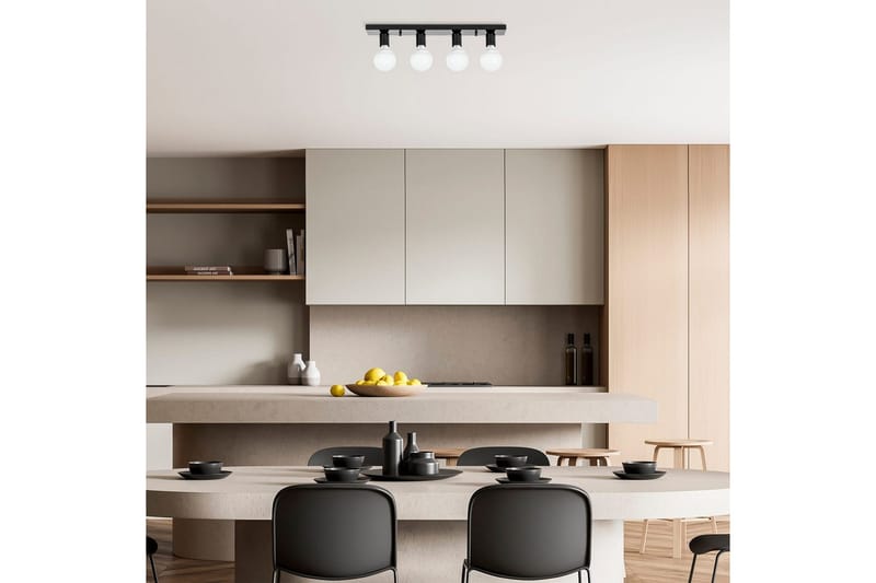 Kattovalaisin Wostra Musta / Valkoinen - Musta / Valkoinen - Valaistus - Sisävalaistus & lamput - Erikoisvalaisin - Tiffanylamppu