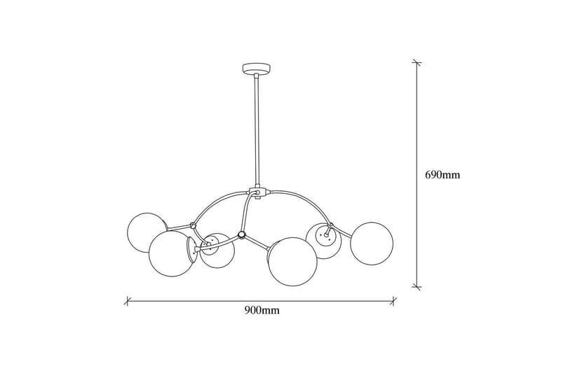 Kattovalaisin Yenda Valkoinen / Musta - Musta/Valkoinen - Valaistus - Sisävalaistus & lamput - Erikoisvalaisin - Riisipaperivalaisin