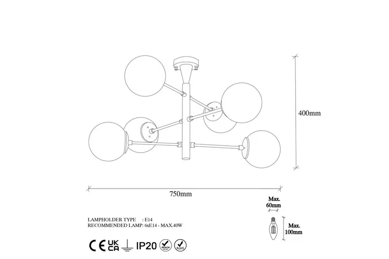 Kattovalaisin Zurelle Kulta - Kulta - Valaistus - Sisävalaistus & lamput - Erikoisvalaisin - Tiffanylamppu