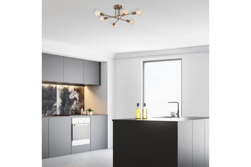 Kattovalaisin Pareek Kupari - Kulta - Valaistus - Sisävalaistus & lamput - Erikoisvalaisin - Tiffanylamppu