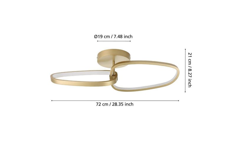 Kattovalaistus Eglo Lodosa Messinki - Valaistus - Sisävalaistus & lamput - Erikoisvalaisin - Tiffanylamppu