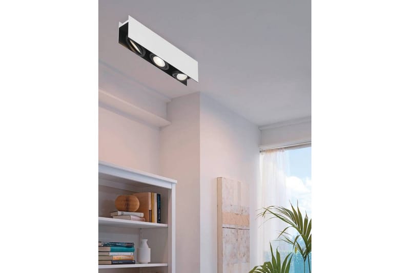 Kattovalaistus Eglo Vidago Valkoinen/Musta 3 lamppua - 3 lamppua - Valaistus - Sisävalaistus & lamput - Erikoisvalaisin - Tiffanylamppu