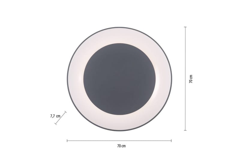 Kattovalo Anika - Harmaa - Valaistus - Sisävalaistus & lamput - Erikoisvalaisin - Tiffanylamppu