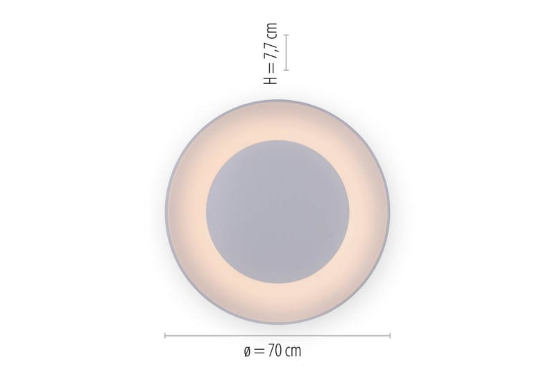 Kattovalo Anika - Valkoinen - Valaistus - Sisävalaistus & lamput - Erikoisvalaisin - Tiffanylamppu