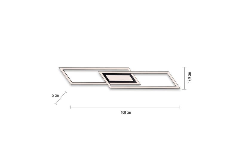 Kattovalo Asmin - 17,9x5x100 cm - Valaistus - Sisävalaistus & lamput - Erikoisvalaisin - Tiffanylamppu