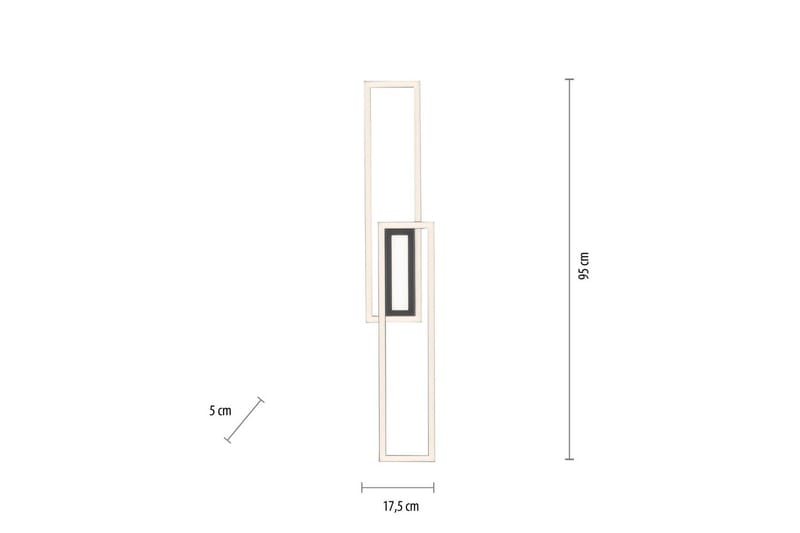 Kattovalo Asmin - 17,9x5x95 cm - Valaistus - Sisävalaistus & lamput - Erikoisvalaisin - Tiffanylamppu