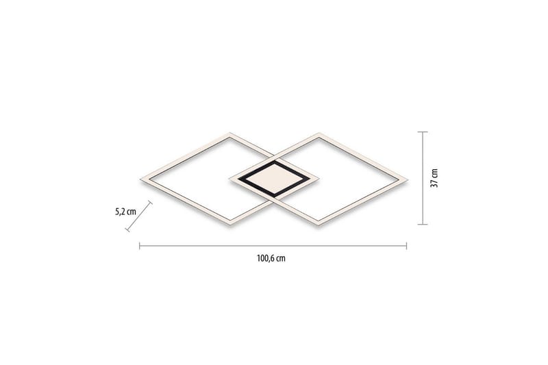 Kattovalo Asmin - 37x5,2x106 cm - Valaistus - Sisävalaistus & lamput - Erikoisvalaisin - Tiffanylamppu