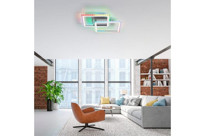 Kattovalo Felix - 44,5x6,4x44,5 cm - Valaistus - Sisävalaistus & lamput - Erikoisvalaisin - Tiffanylamppu