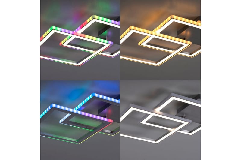 Kattovalo Felix - 44,5x6,4x44,5 cm - Valaistus - Sisävalaistus & lamput - Erikoisvalaisin - Tiffanylamppu