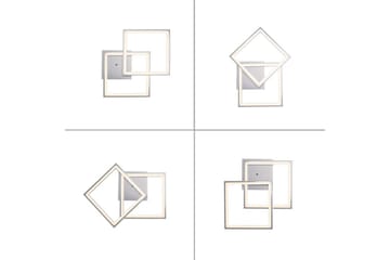 Kattovalo Felix - 44,5x6,4x44,5 cm - Valaistus - Sisävalaistus & lamput - Olohuoneen valaisin