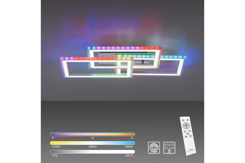 Kattovalo Felix - 56x8,4x54 cm - Valaistus - Sisävalaistus & lamput - Erikoisvalaisin - Tiffanylamppu