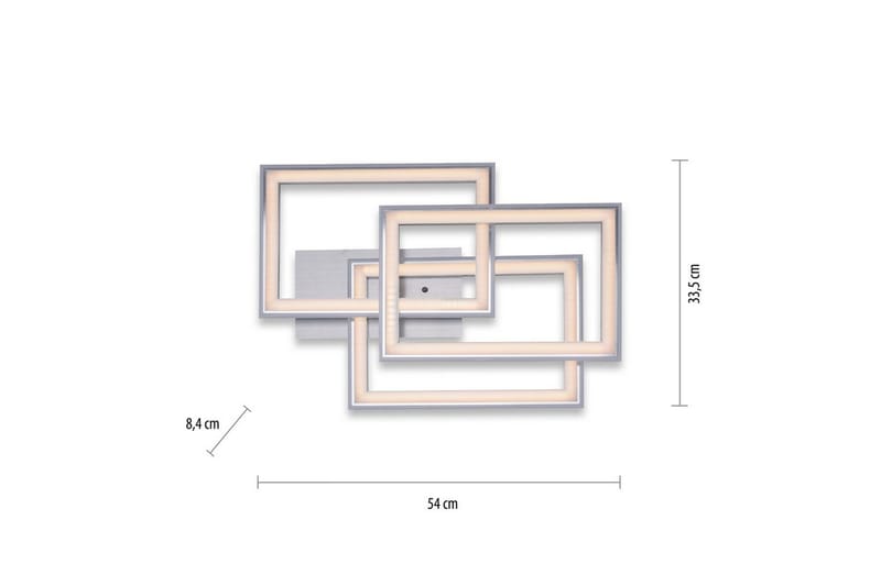 Kattovalo Felix - 56x8,4x54 cm - Valaistus - Sisävalaistus & lamput - Erikoisvalaisin - Tiffanylamppu