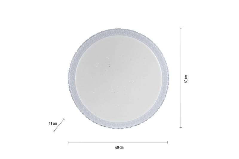 Kattovalo Frida - 60x11x60 cm - Valaistus - Sisävalaistus & lamput - Erikoisvalaisin - Tiffanylamppu