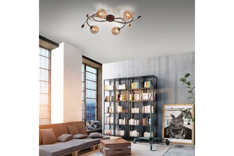 Kattovalo Greta - 39x13,8x65 cm - Valaistus - Sisävalaistus & lamput - Erikoisvalaisin - Tiffanylamppu