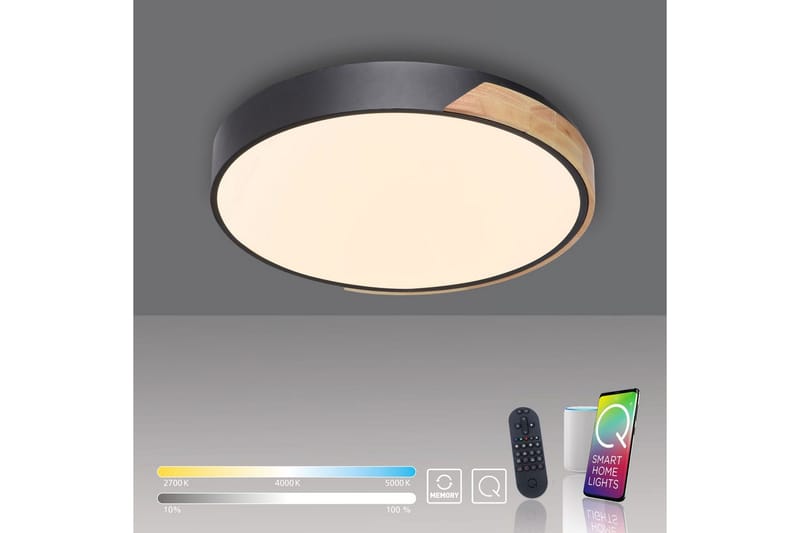 Kattovalo Q-Bila - 52x7x51 cm - Valaistus - Sisävalaistus & lamput - Erikoisvalaisin - Tiffanylamppu